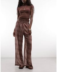 Reclaimed Vintage - Sheer Wide Leg Pants - Lyst