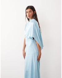 slim fit dress slacks Women's Pearl Halter Neck Bead Maxi Dress Customize White Swan Mean Blvd main image 0