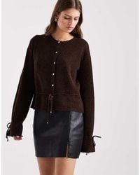 ASOS - Leather Look Split Front Mini Skirt - Lyst