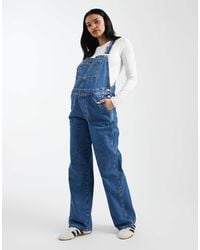 ASOS - Asos Design Maternity Denim Dungaree - Lyst
