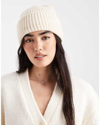 New Look - Grofgebreide Beanie - Lyst