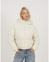Brave Soul - Crinkle Oversized Short Puffer Jacket - Lyst