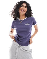 Cotton On - Cotton On Relaxed Portland T-shirt With Racer Stripe Sleeve - Lyst