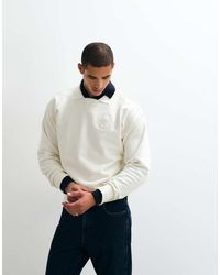 Polo Ralph Lauren - Wimbledon Capsule Embroidered Back Crest Logo Collared Sweatshirt - Lyst