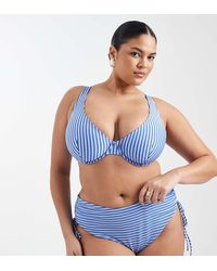 ASOS - Asos Design Curve Violet Marina Del Rey Underwired Bikini Top - Lyst