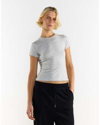 agon® - Crew Neck Crop Top - Lyst