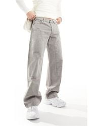 Weekday - Sphere Low Waist Relaxed Carpenter Jeans - Lyst
