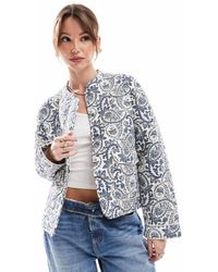 ONLY - Gewatteerd Jack Met Jacquardprint - Lyst