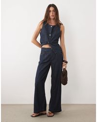 Mango - Lia Relaxed Jean Co-ord - Lyst