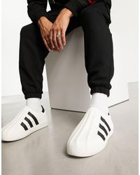adidas Originals Originals Superstar 80s Rose Gold Metal Toe Cap Trainers in White |