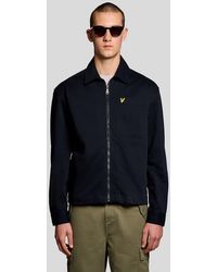 Lyle & Scott - Lyle & Scott Enzyme Wash Zip Overshirt - Lyst
