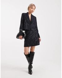 French Connection - Sequin Embellished Mini Skirt Co-Ord - Lyst