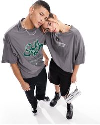 Collusion - Camiseta estilo skate con diseño 2 en 1 reversible y estampado - Lyst