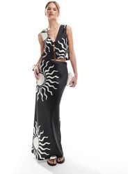 4th & Reckless - – maxirock aus satin - Lyst