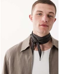 ASOS - Floral Satin Triangle Neck Scarf - Lyst