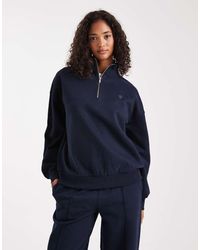 Miss Selfridge - Half Zip Sweatshirt - Lyst