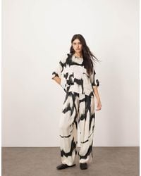ARRANGE - Satin Straight Leg Trouser Co-Ord - Lyst