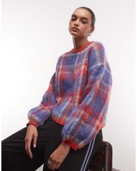 Reclaimed Vintage - Knitted Brush Crew Neck Jumper - Lyst