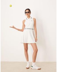 Polo Ralph Lauren - Wimbledon Capsule Logo Micro Pleat Tennis Dress - Lyst