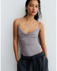 Bershka - Draped Strap Body - Lyst