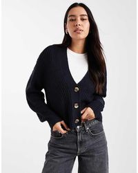 ONLY - Cárdigan Azul Marino De Punto De - Lyst