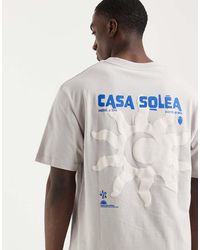 ASOS - Relaxed T-shirt With Sun Back Graphic - Lyst