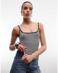 Monki - Scoop Neck Tank Top - Lyst