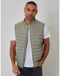 Threadbare - Quilted Hybrid Gilet - Lyst