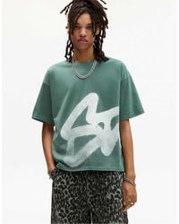 Pull&Bear - T-Shirt Met Korte Mouwen En Grafische Stwd-Print - Lyst