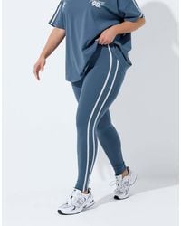 Yours Clothing - Side Stripe Active Leggings - Lyst