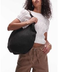 TOPSHOP - Scarlett Straw Bag With Metal Handle - Lyst