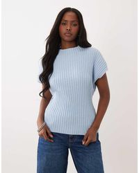 ASOS - Knitted Cinched Pleated Top - Lyst