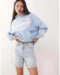 Karlkani - Og Slit Denim Shorts - Lyst