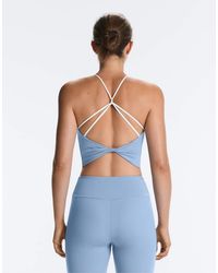 Oysho - Comfortlux Halter Tank Top With Crossover Straps - Lyst