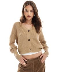 Vero Moda - – grob gerippte strickjacke - Lyst