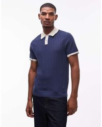 Paul Smith - Short Sleeve Knit Polo Shirt - Lyst
