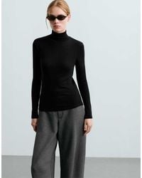 Oysho - T-Shirt Base Layer Rib - Lyst