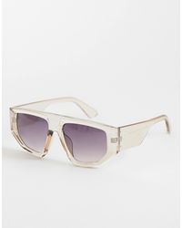 ASOS - Oversized Angular Aviator Sunglasses - Lyst
