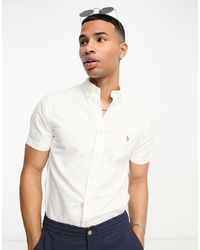 Polo Ralph Lauren - Icon Logo Short Sleeve Slim Fit Oxford Shirt - Lyst