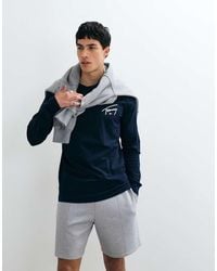Tommy Hilfiger - Signature Logo Slim Fit Long Sleeve T-shirt - Lyst