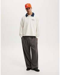 Cotton On - Cropped Fit Graphic Fleece Polo - Lyst