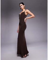 Wanderdoll - Leah Sculpted Cup Detail Cami Maxi Dress - Lyst