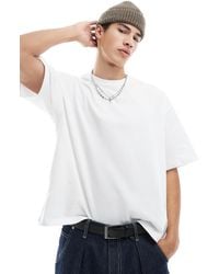 Jack & Jones - – kastiges t-shirt aus schwerem material - Lyst