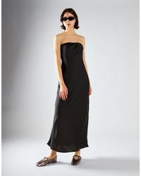 NARRATED - Bias-Cut Strapless Midaxi-Dress - Lyst