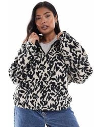 ONLY - Half Zip Fleece Sweat - Lyst