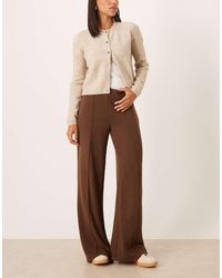 Mango - Seam Front Knitted Trouser - Lyst