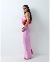 ASOS - Scrunch One Shoulder Maxi Dress - Lyst