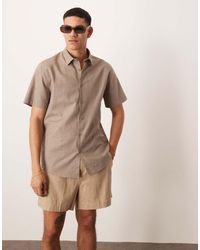 ASOS - Regular-Fit Overhemd Van Linnen - Lyst
