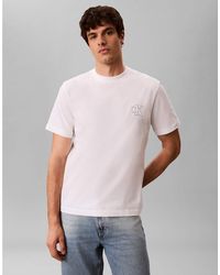Calvin Klein - Monogram Chest Logo T-shirt - Lyst