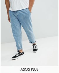 ASOS - Asos Plus Double Pleated Jeans - Lyst